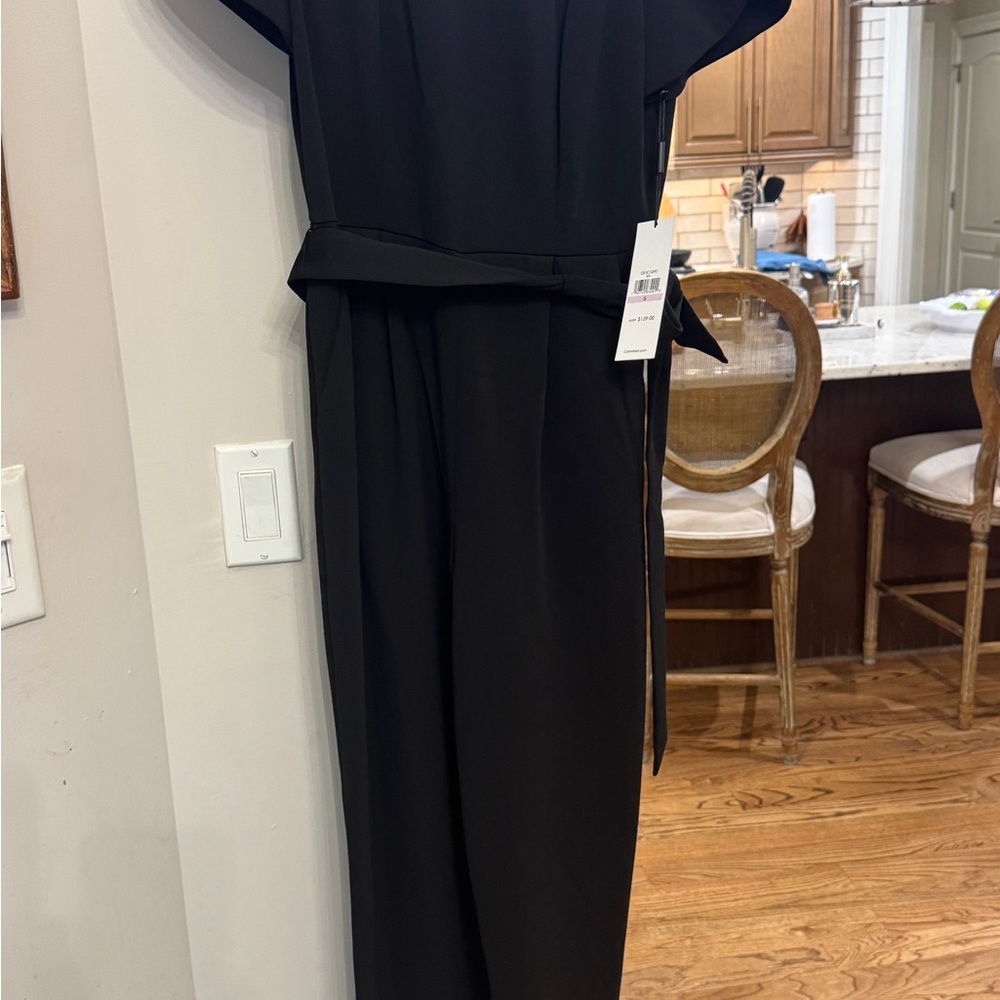 Calvin Klein Black Belted Jumpsuit
